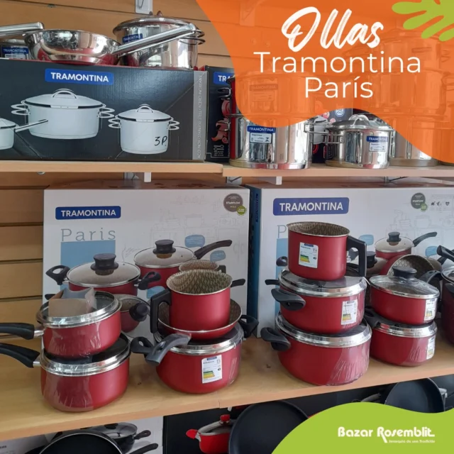 ¡OLLAS TRAMONTINA PARÍS! ❤️

De las más elegidas 🤩

Ingresá a la web para descubrir mucho más ❤️

-10% de descuento por pago con transferencia 
-3 cuotas sin interés

🚚 Hacemos envíos a todo el país

#bazar #bazarRosemblit #arcoroc #calidad #precio