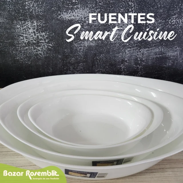 PRECIO= CALIDAD ❤️

Fuentes Smart Cuisine de vidrio templado apta para microondas, horno, freezer y lavavajillas.

Te recomendamos que vayas anticipandote a las fiestas y compres estas fuentes que son ¡una locura!🤩

Sorprendé a todos con tus nuevas Smart Cuisine

-10% de descuento por pago con transferencia 
-3 cuotas sin interés

📦Hacemos envíos a todo el país

#bazar #Bazar Rosemblit #asaderas #horno #vidrioTemplado #envios